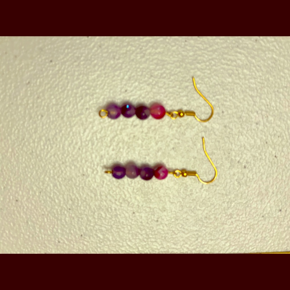 Customizable Faceted  Precious Gemstone Earrings